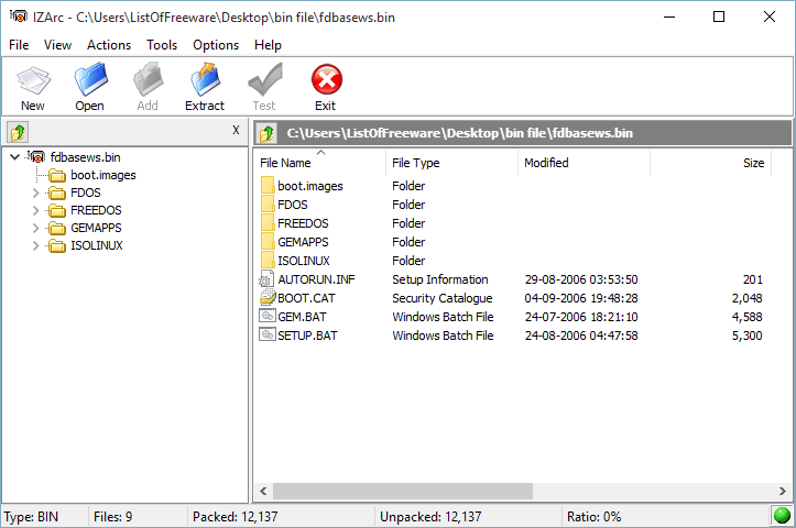 bin file opener download